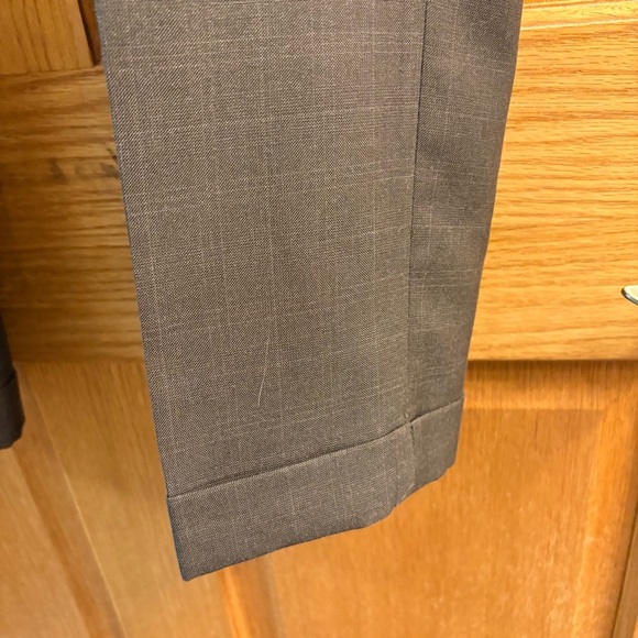 Louis Raphael Rosso 38x30 Mens Slate Pleated Front Dress Pants Expandable Waist - Picture 2 of 8